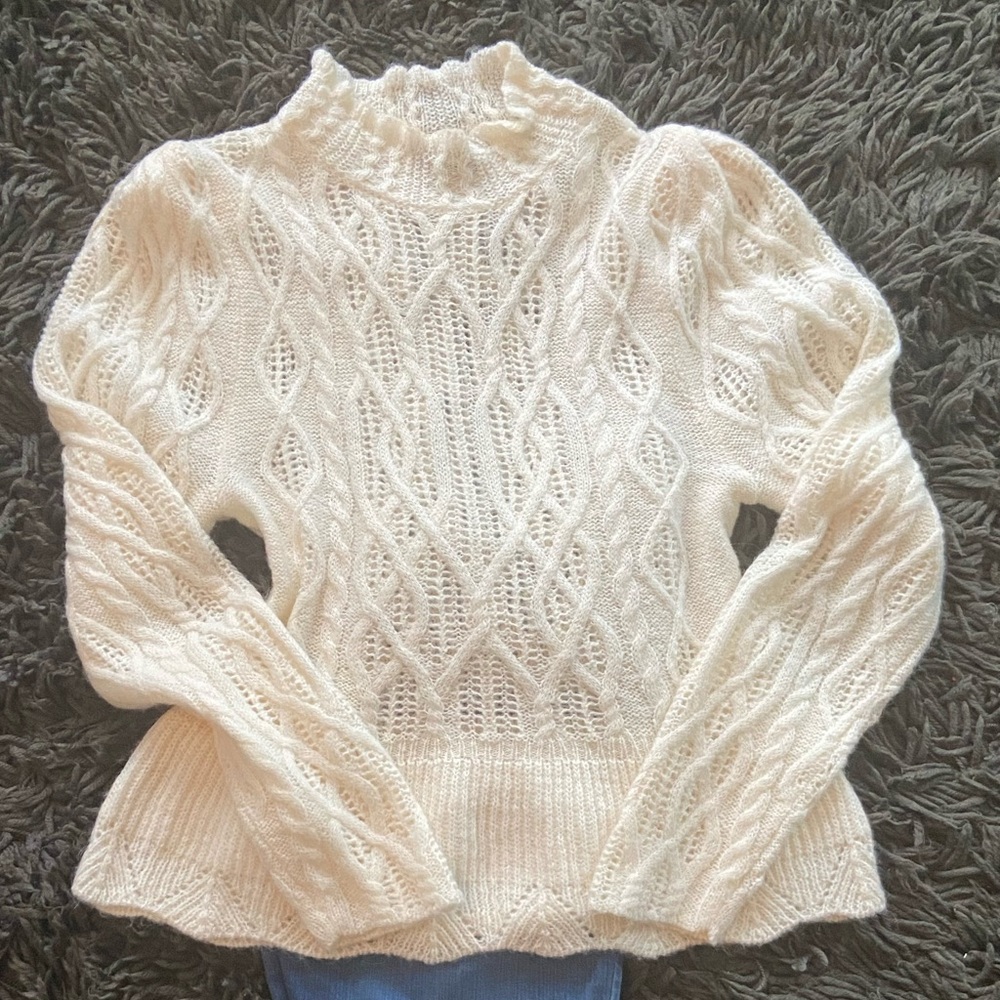 Express super soft peplum sweater! Size med!